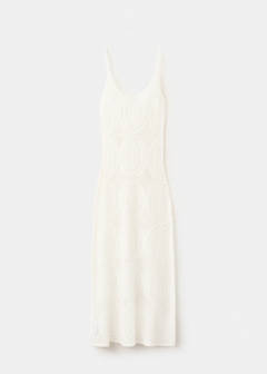 Crochet long dress — White 5