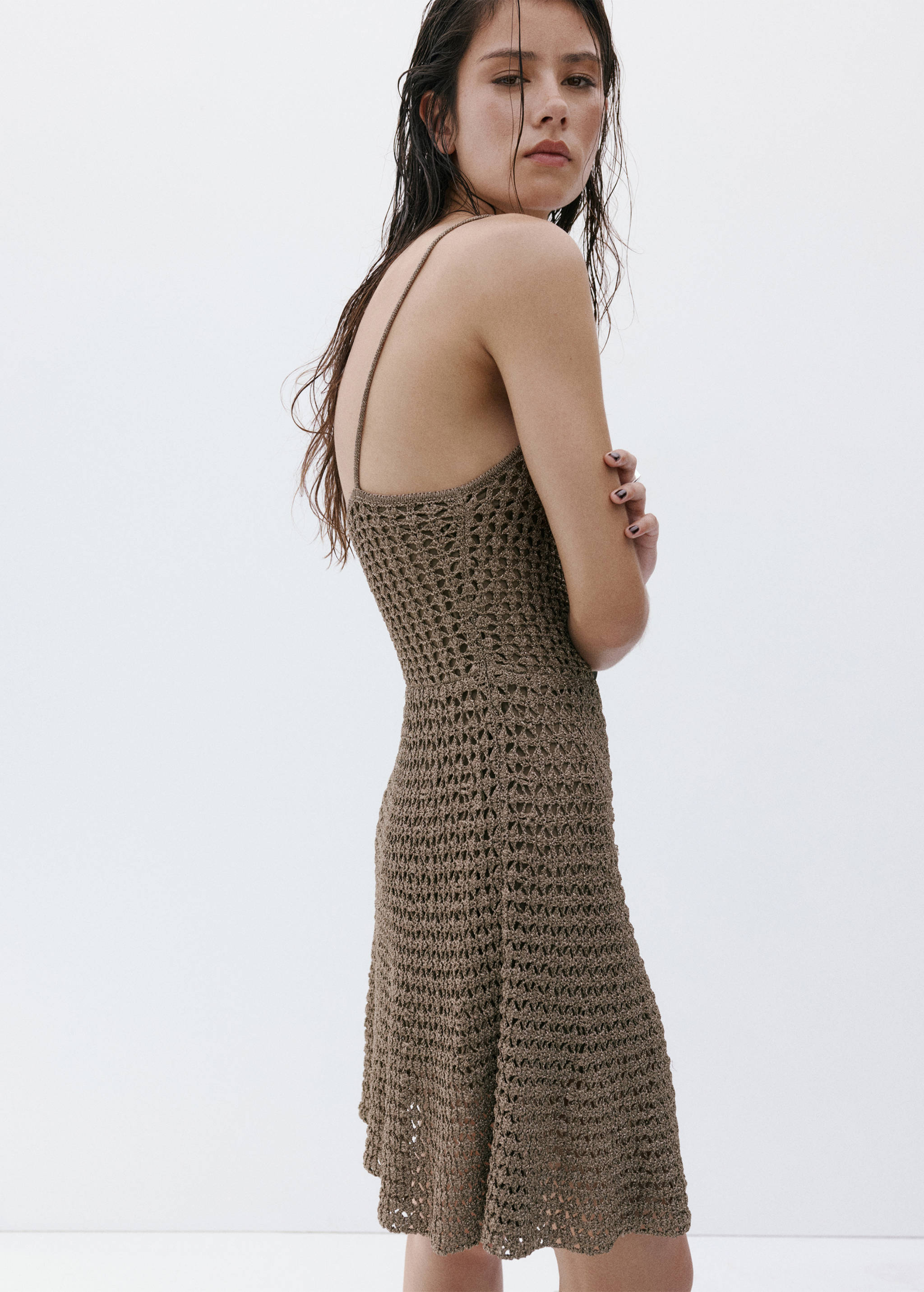 Crochet midi-dress - Medium plane