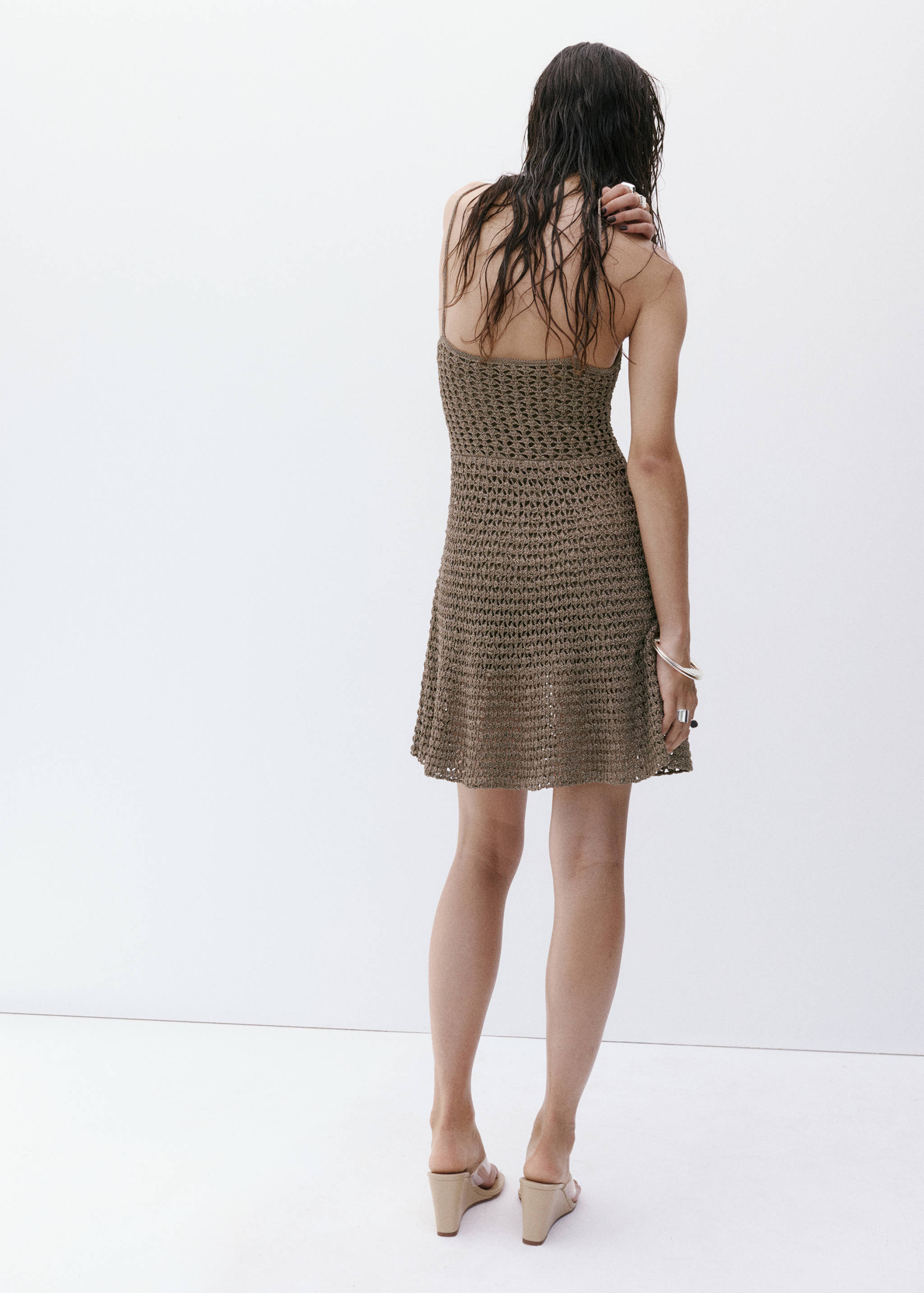 Crochet midi-dress - Reverse of the article