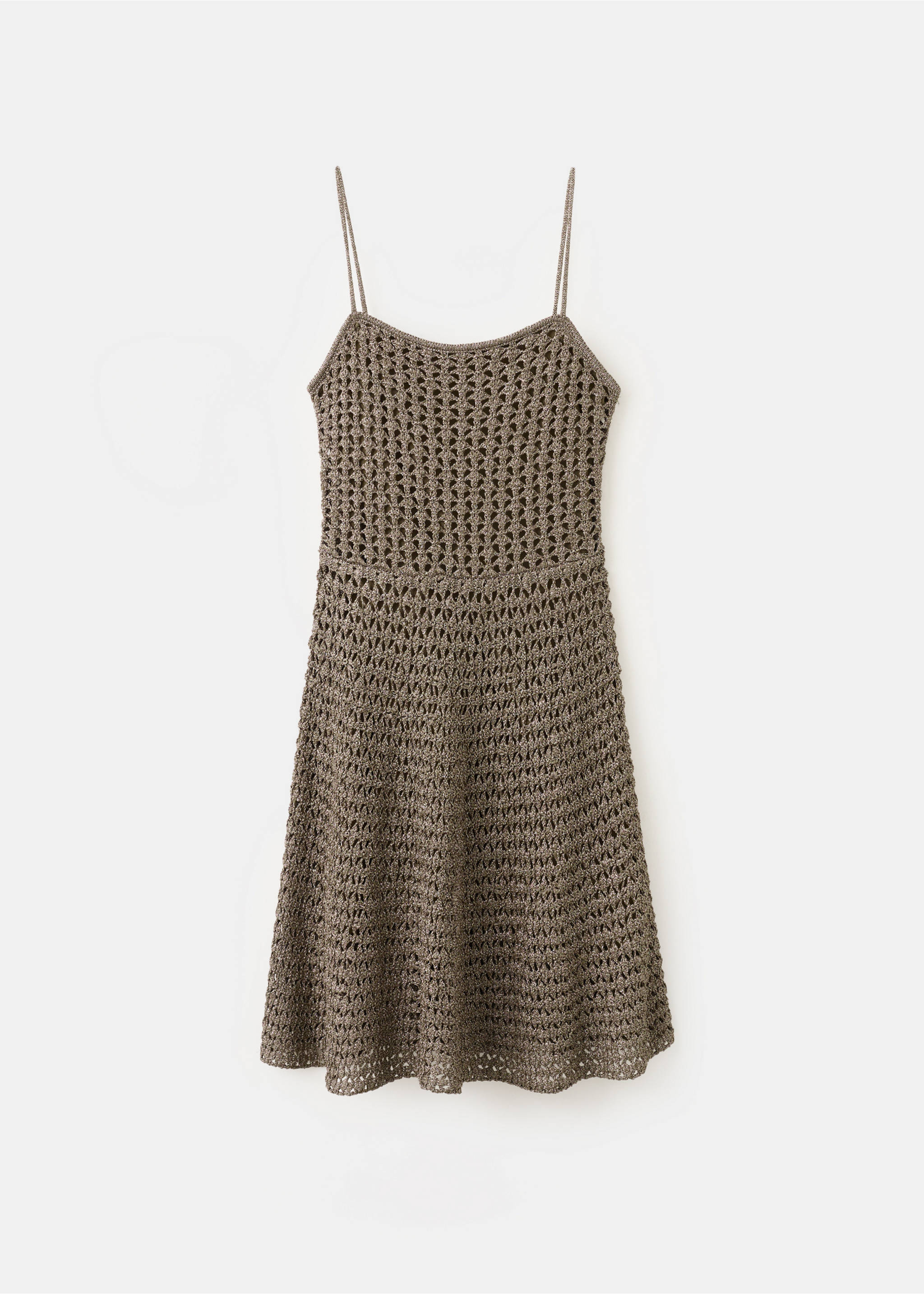 Vestido midi crochet - Artículo sin modelo, Marrón. Ref: 37011389-00.