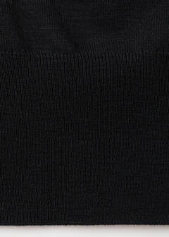 Knitted sweater with draped neck — Black 10