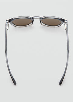 Semi-transparent round sunglasses — Black 3