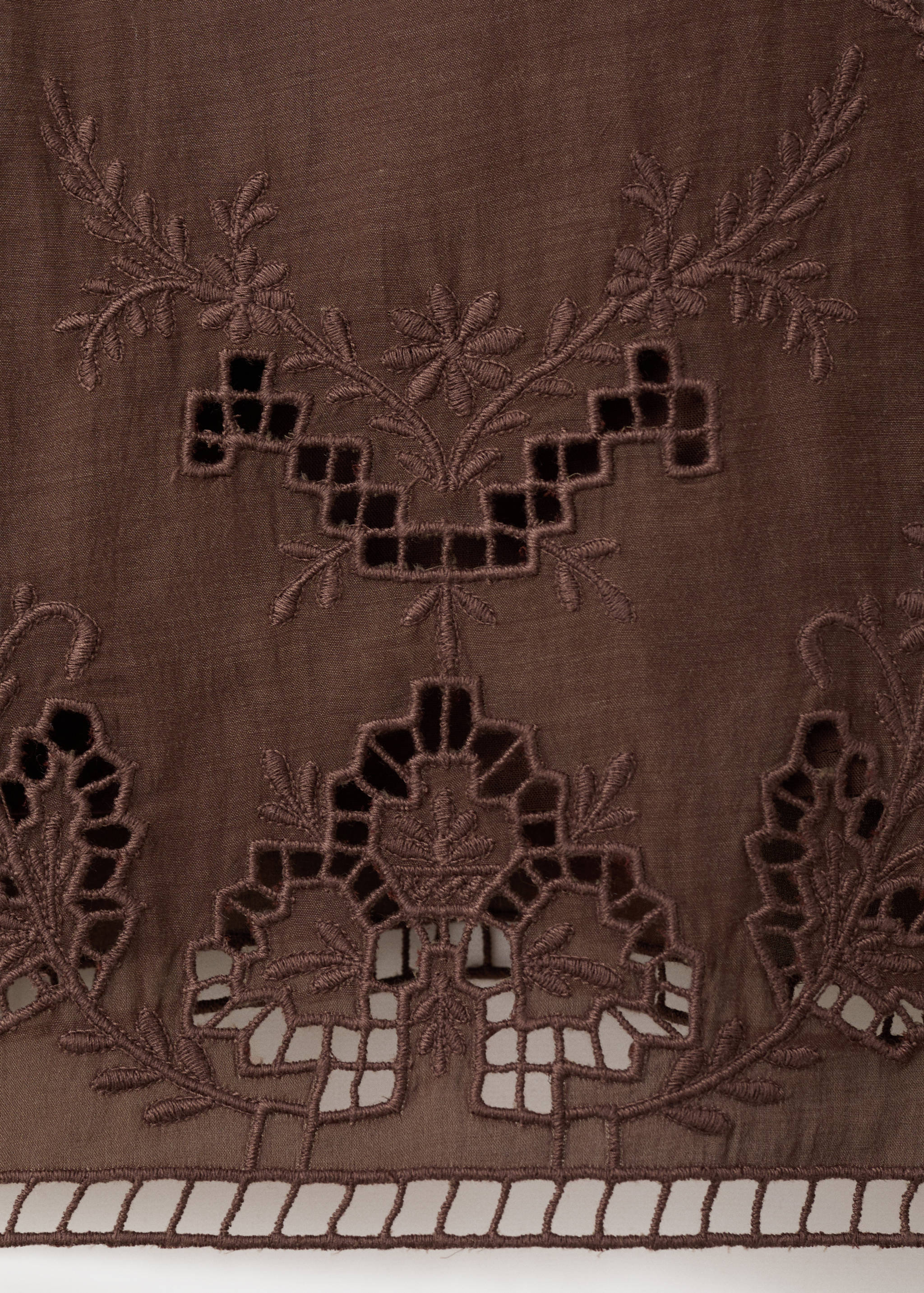 Openwork embroidered strap dress - Details of the article 0
