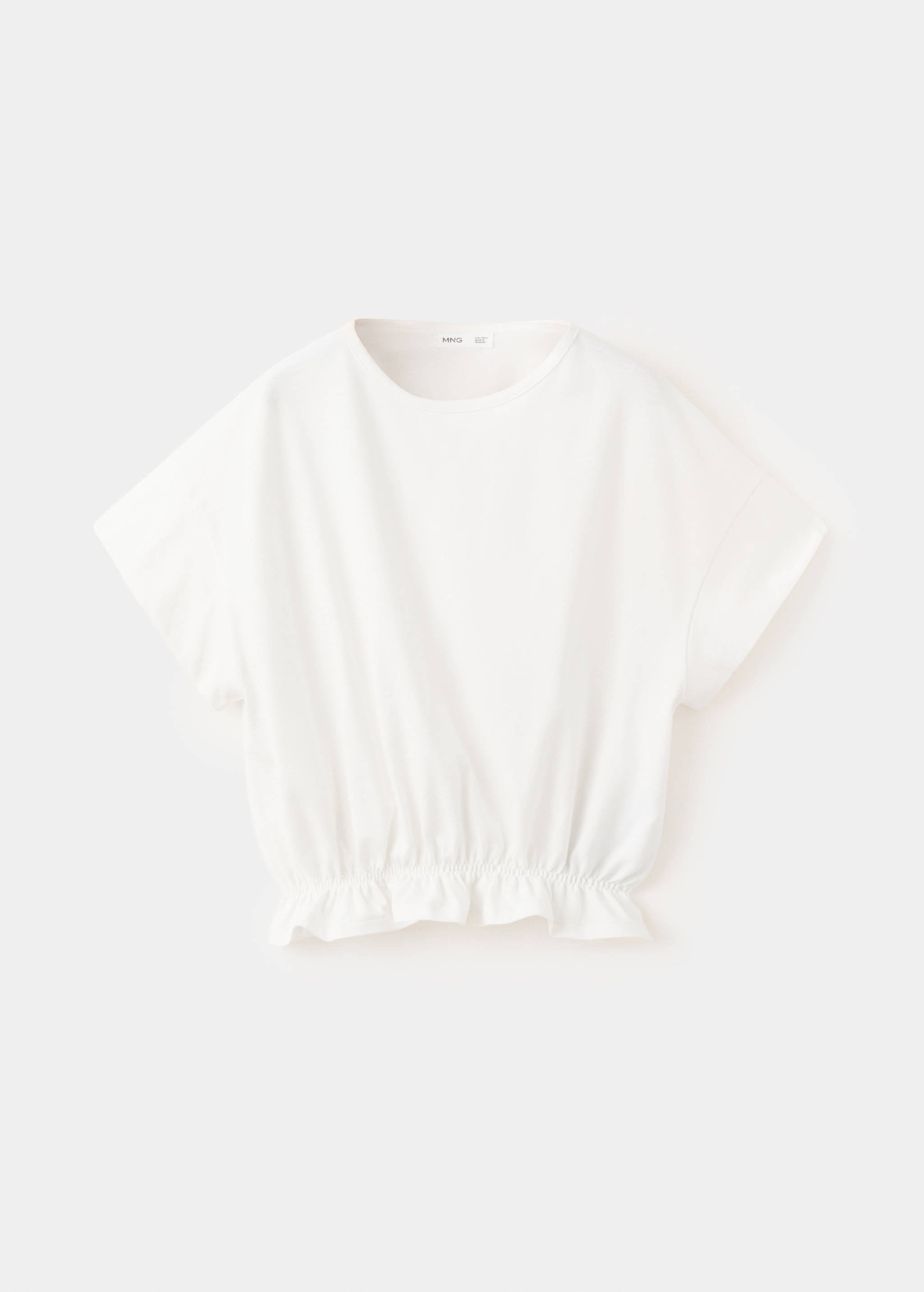 T-shirt en coton à bas froncé - Article sans modèle