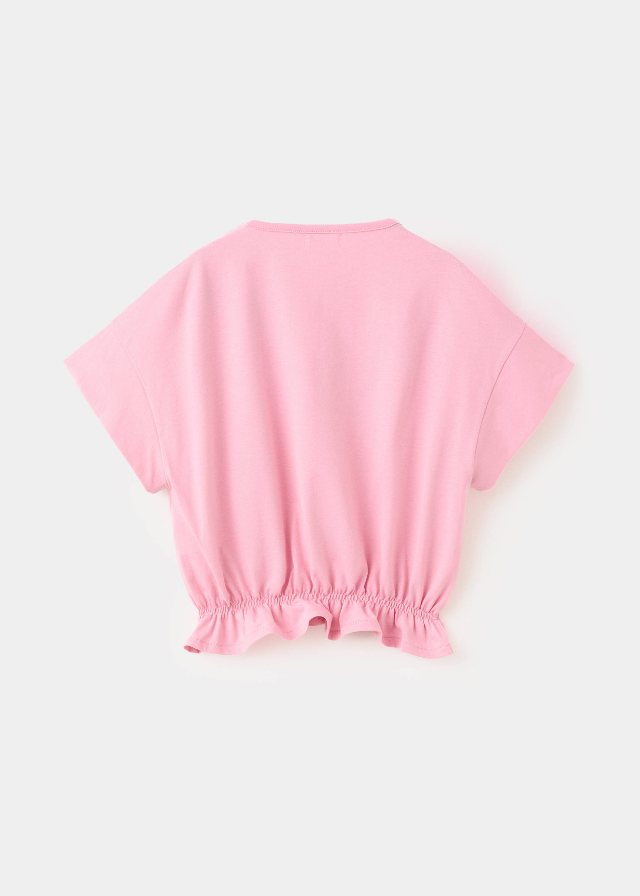 T-shirt en coton à bas froncé - Verso de l’article