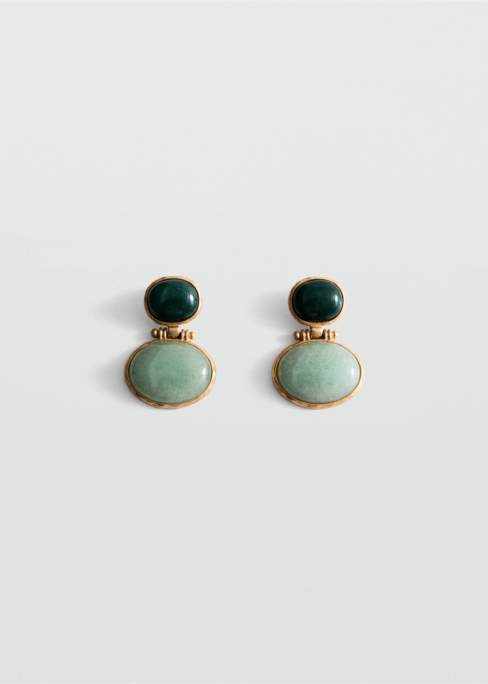 Boucles d'oreilles pendantes pierres - Article sans modèle, Or. Ref: 37011399-00.