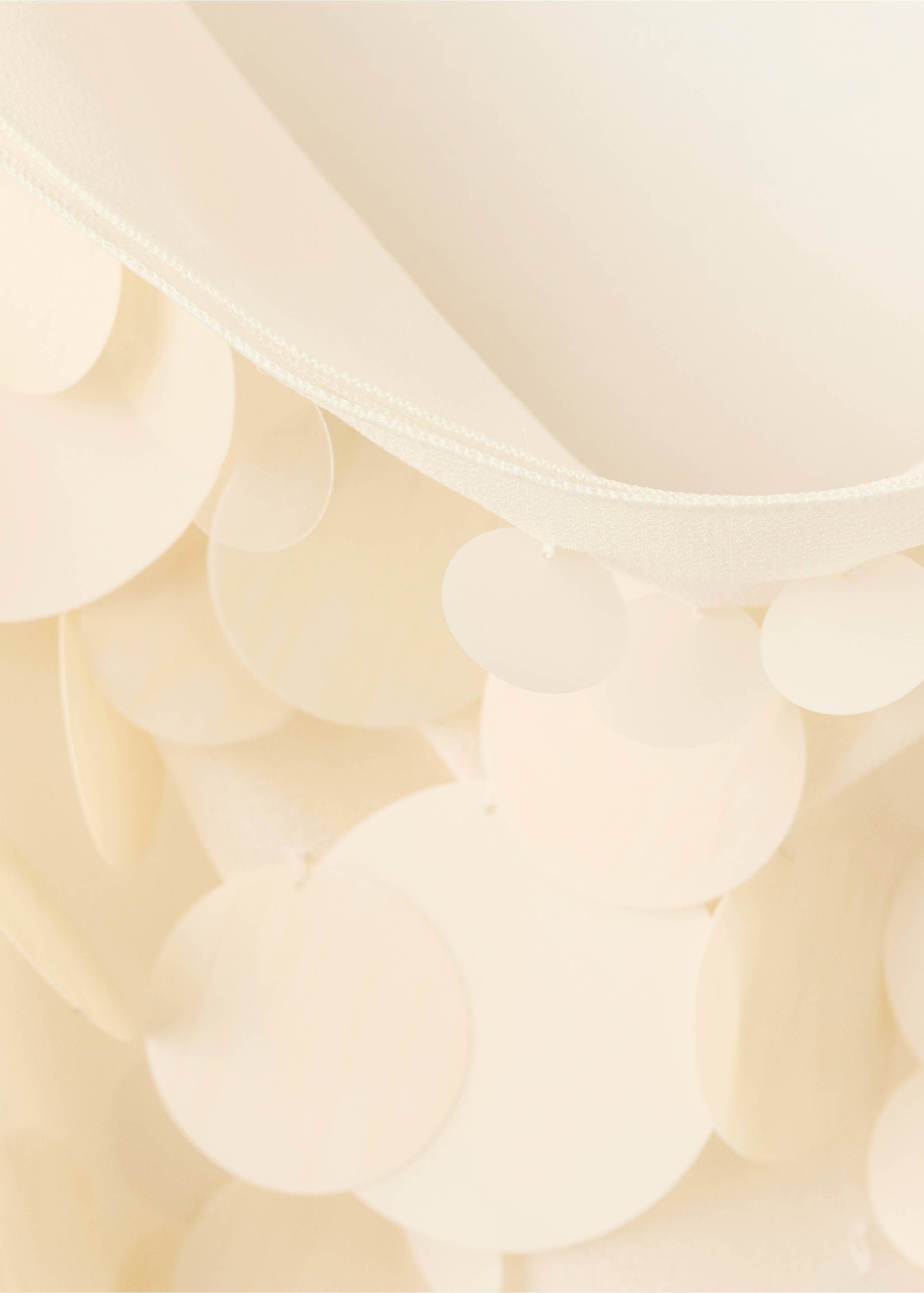 Сукня з пайєтками з відкритою спиною - Детальніше про товар 8, Екрю. Ref: 37011400-00.