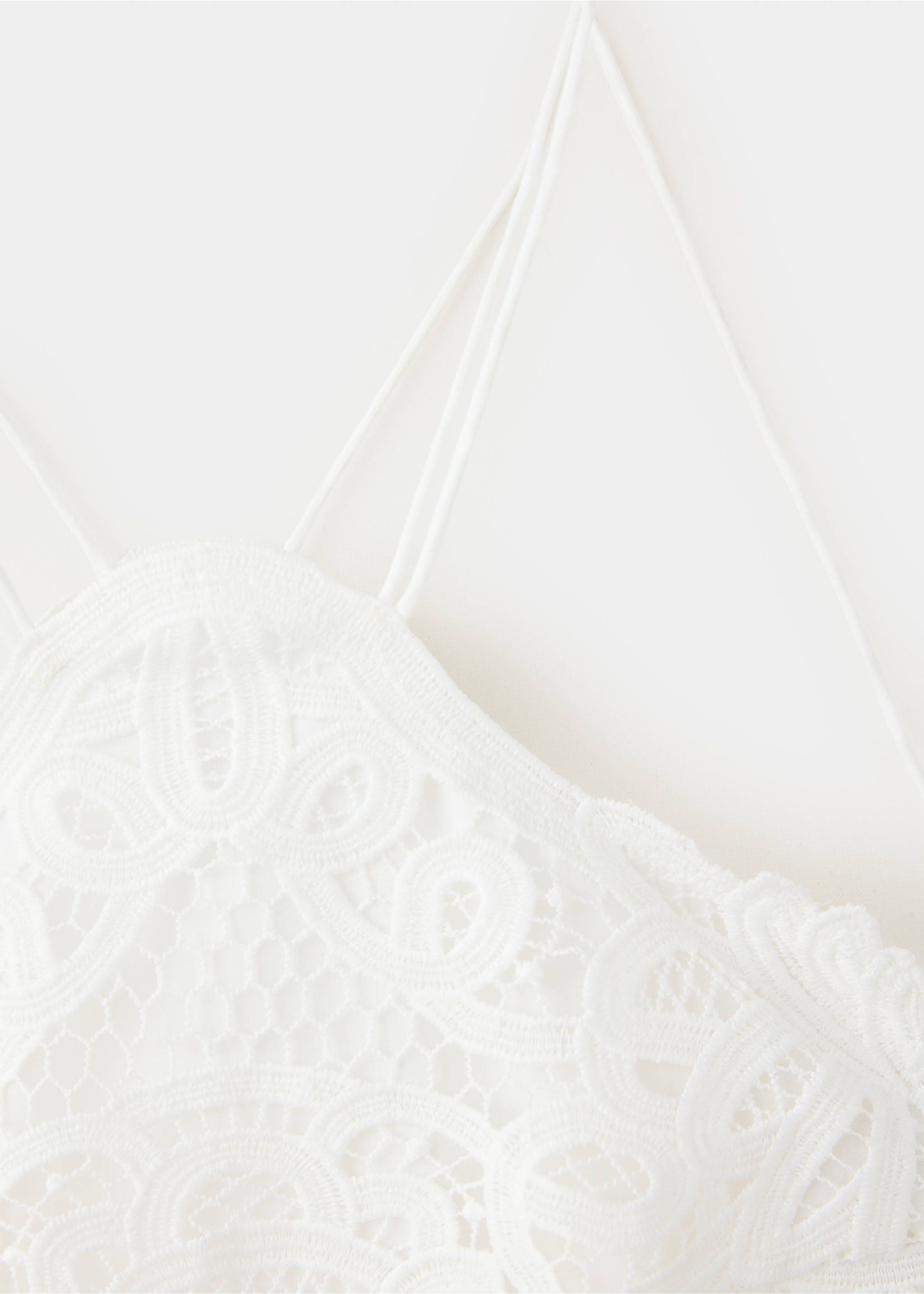 Robe halter crochet - Détail de l'article 8, Blanc cassé. Ref: 37011402-00.