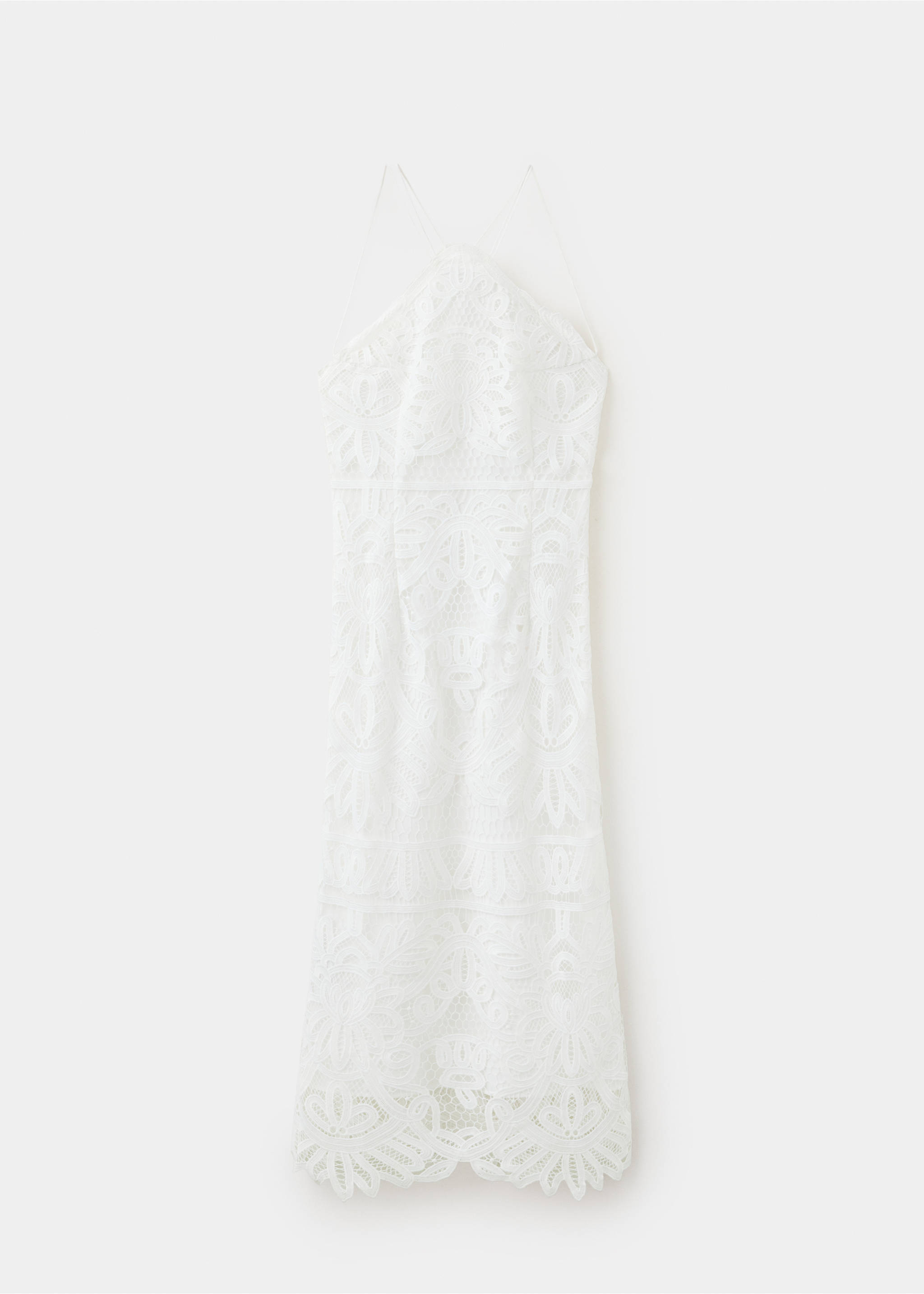 Robe halter crochet - Article sans modèle, Blanc cassé. Ref: 37011402-00.