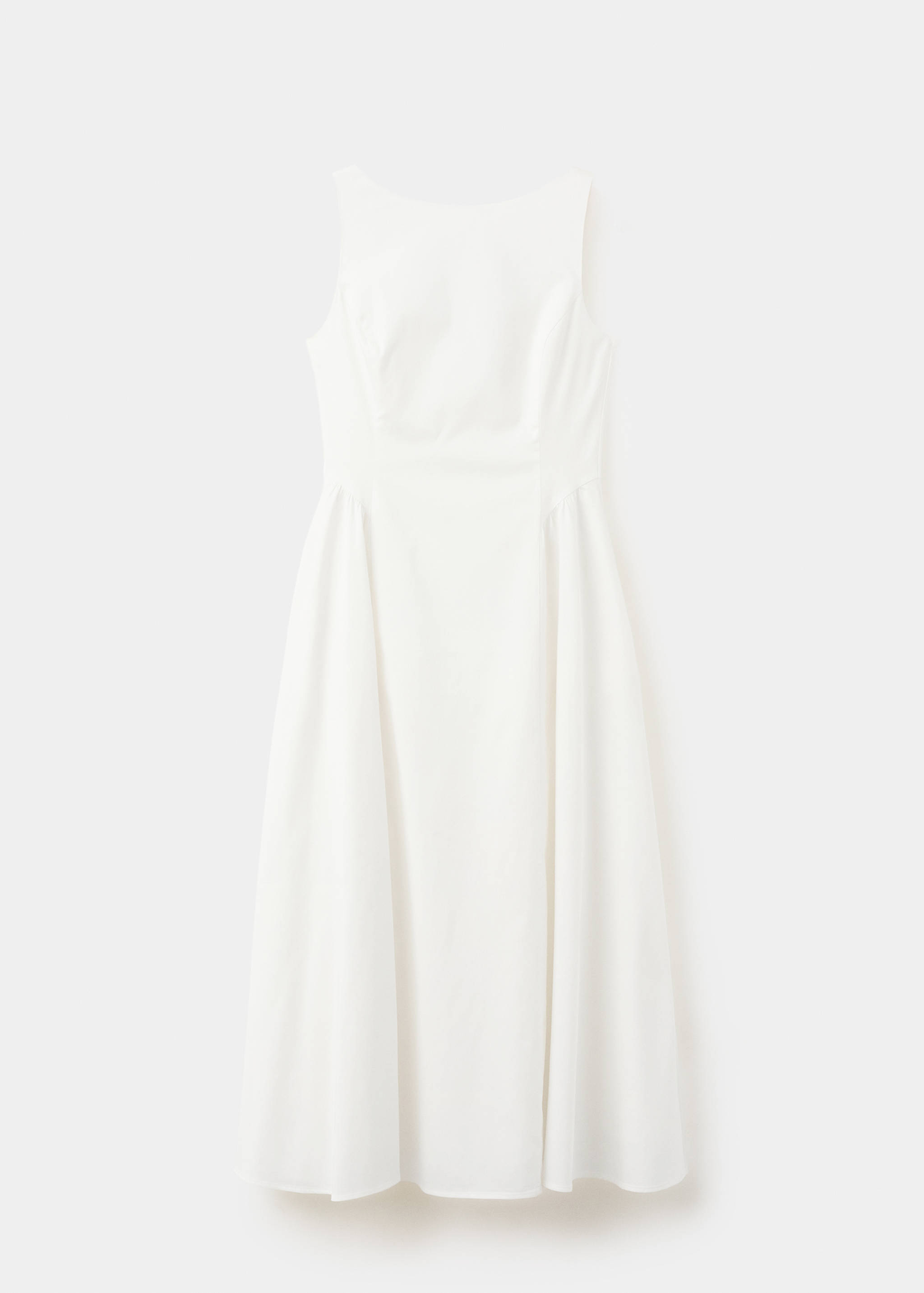 Boat-neck ruched dress - Article without model