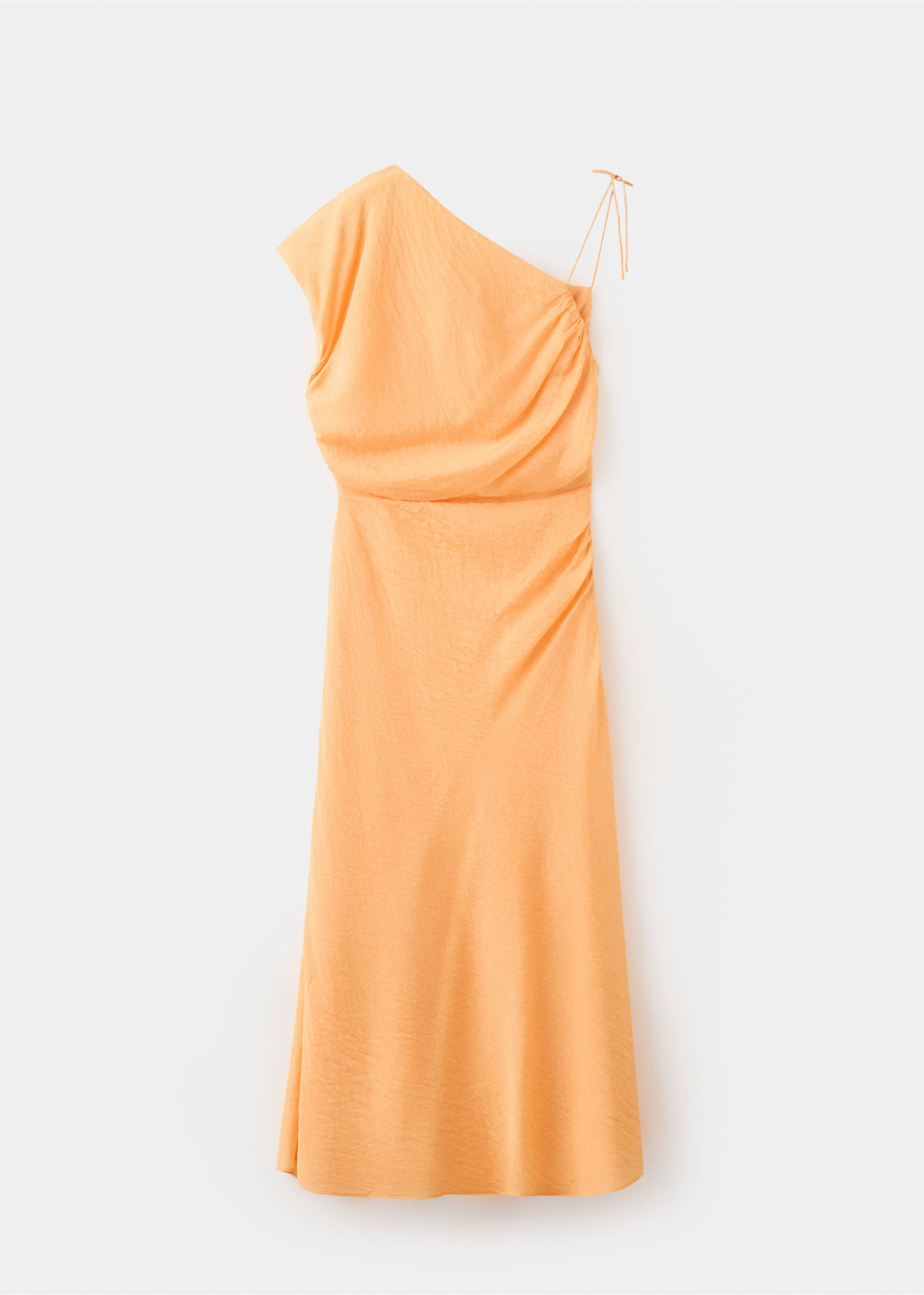 Asymmetric flowing dress - Article without model, Orange. Ref: 37011405-00.