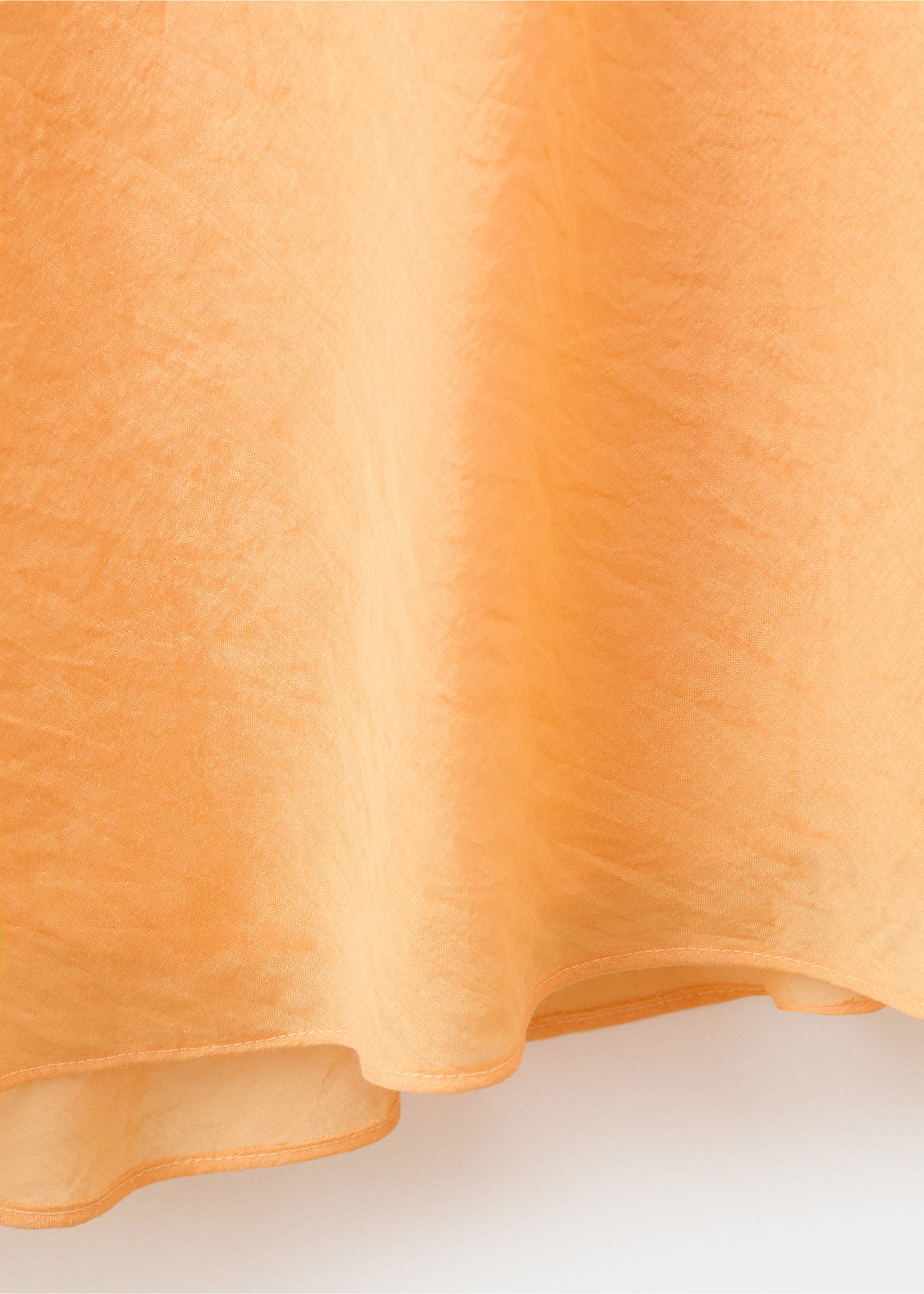 Asymmetric flowing dress - Details of the article 0, Orange. Ref: 37011405-00.