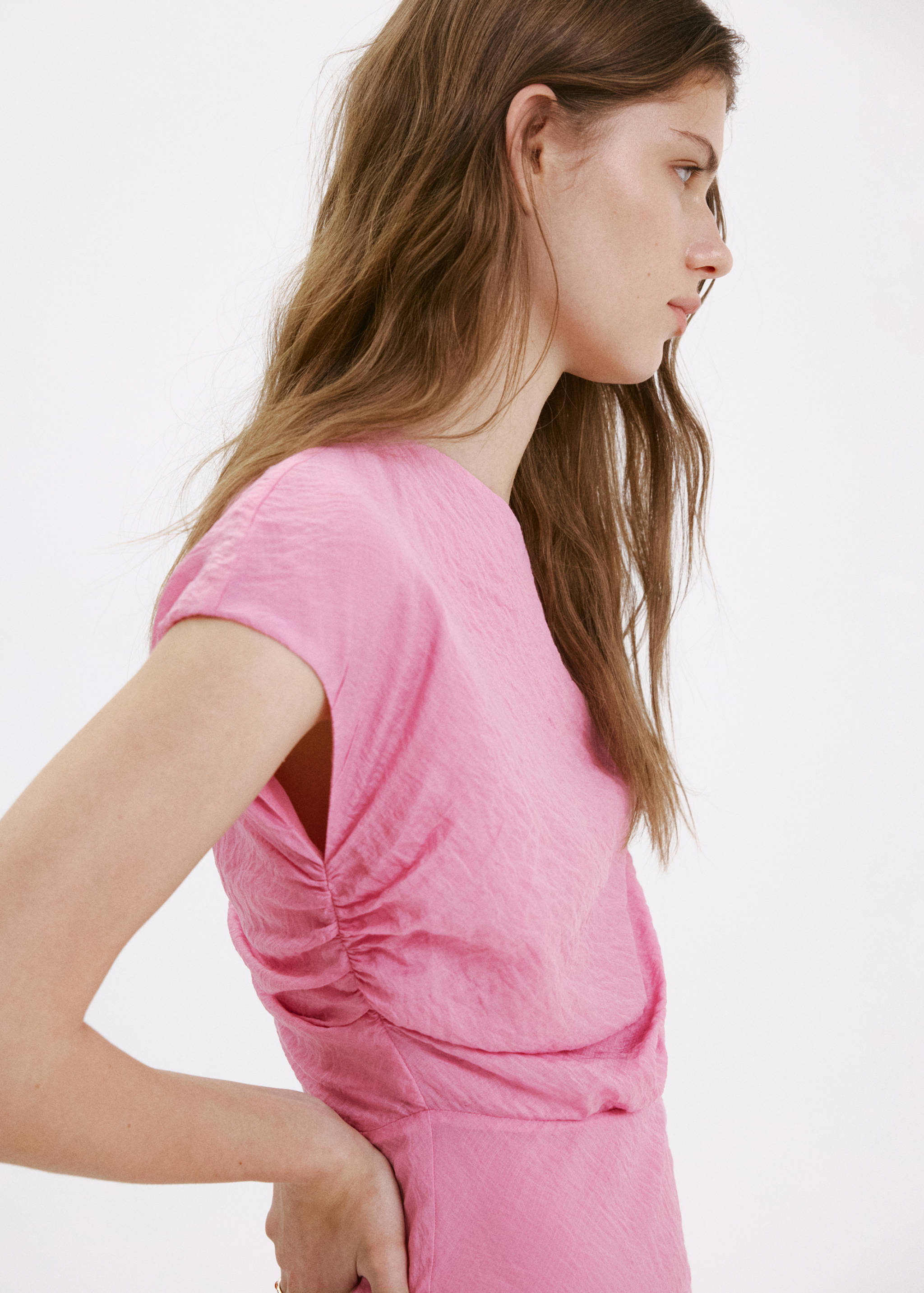 Asymmetric flowing dress - Details of the article 1