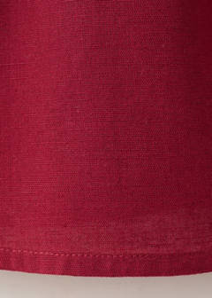 Linen cotton blouse with embroidery detail — Maroon 4