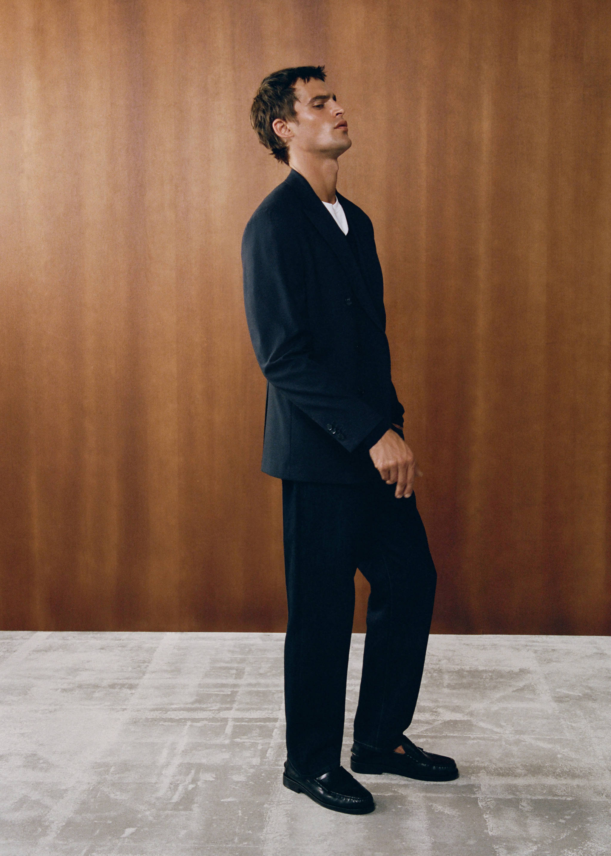 Monaco double-breasted slim-fit suit jacket - Details of the article 6