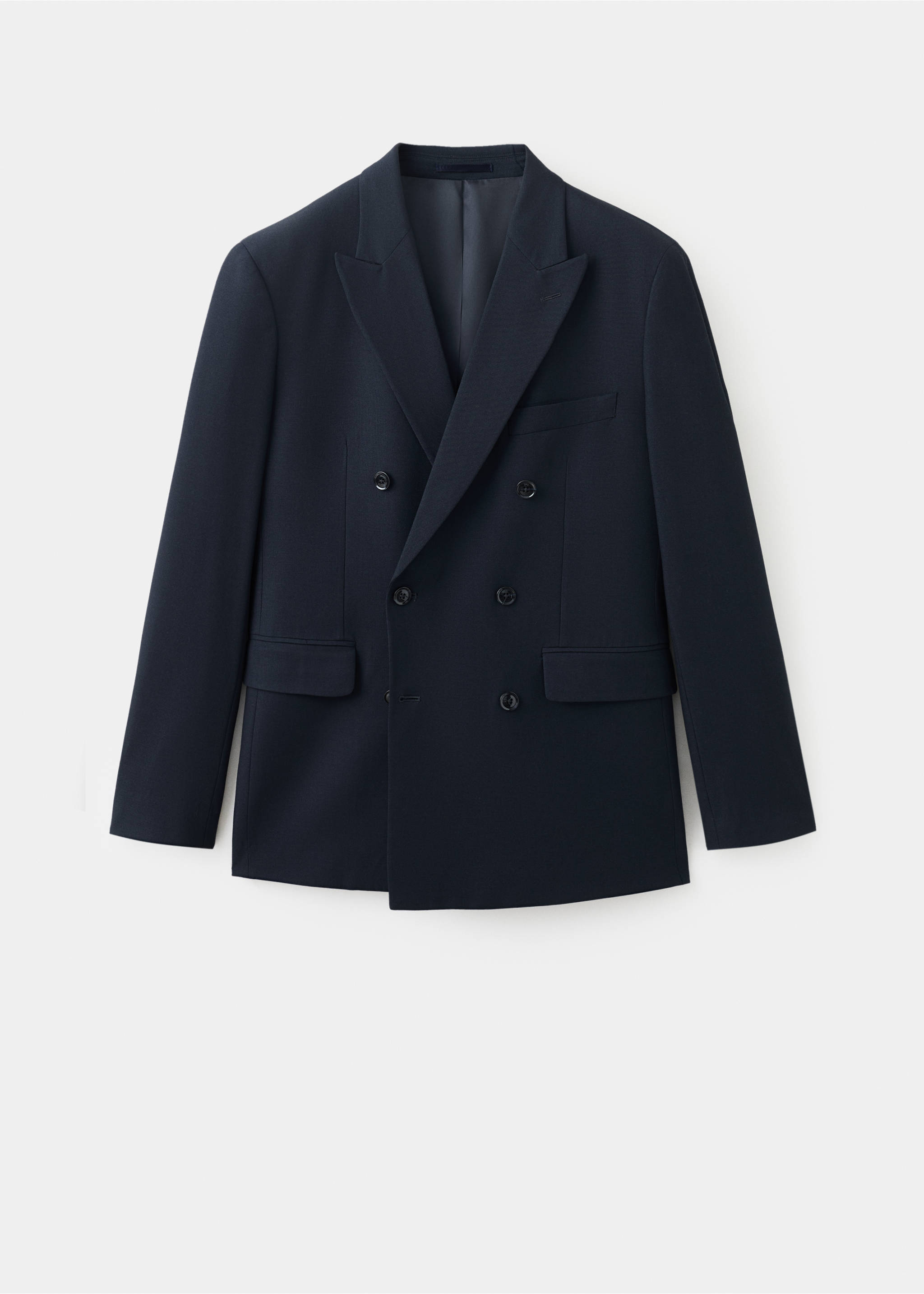 Blazer de fato Monaco assertoado slim fit - Artigo sem modelo, Azul-marinho. Ref: 37011410-00.