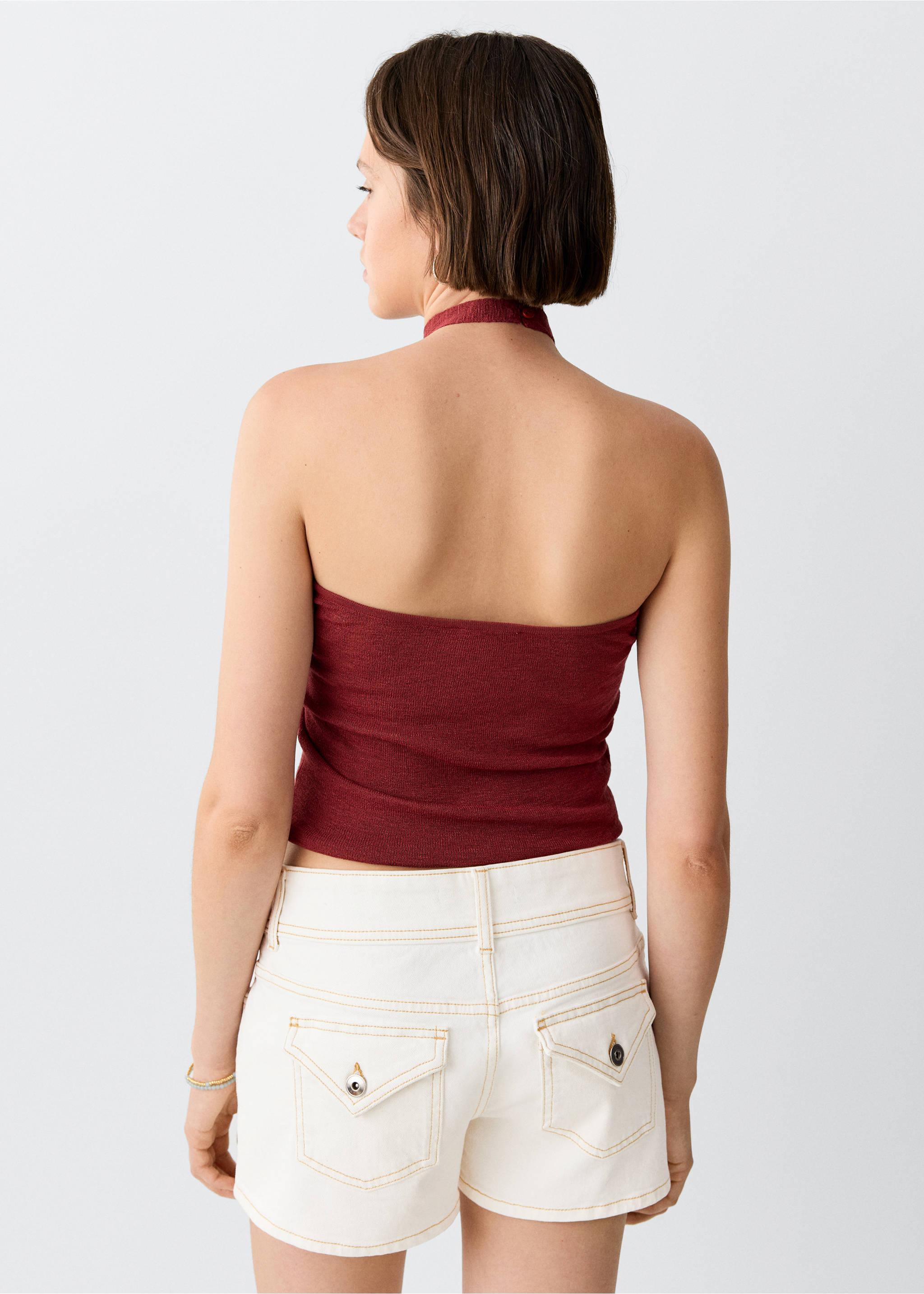 Shorts flap - Reverso del artículo, Blanco roto. Ref: 37011411-00.