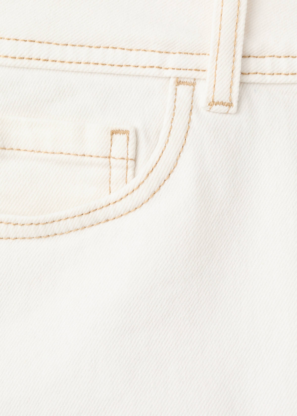 Relaxed shorts with contrast stitching — Off White