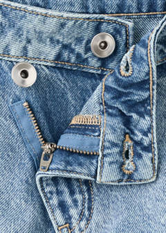Low-waist mini shorts — Medium Blue 4