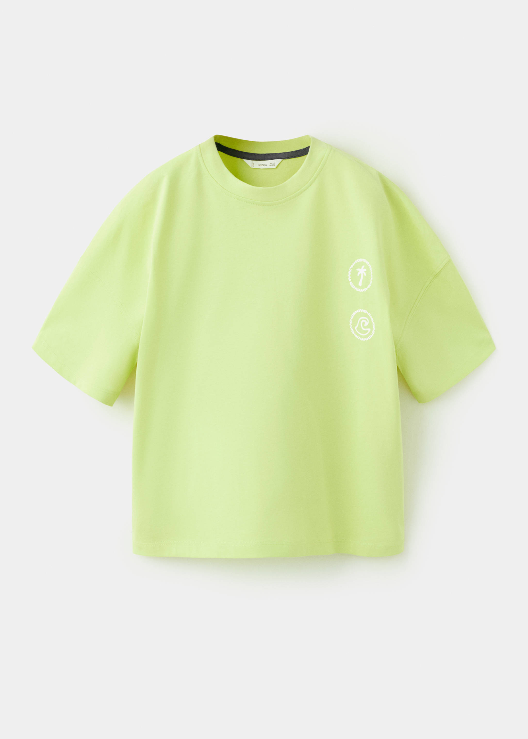 Printed cotton-blend t-shirt - Article without model