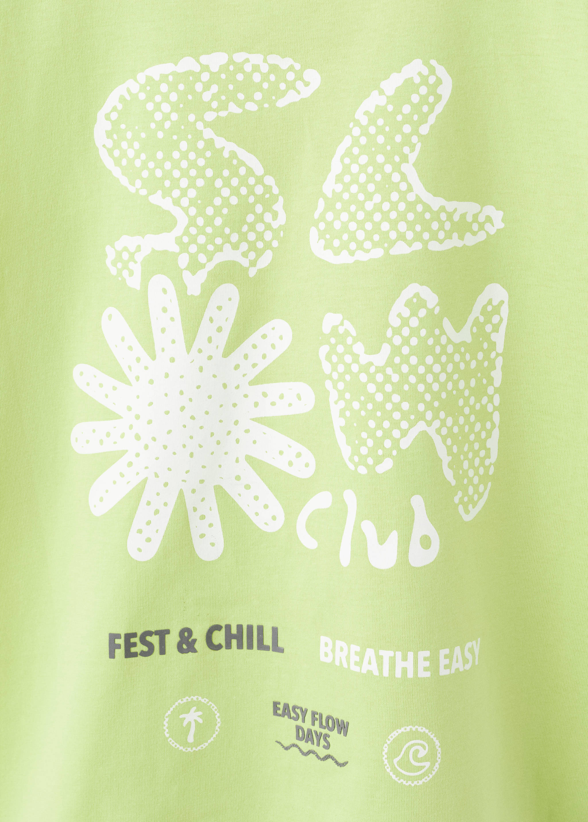 Printed cotton-blend t-shirt - Details of the article 0