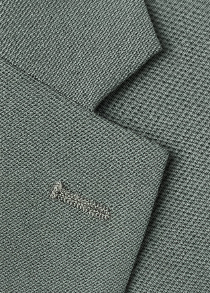 Turin 100% virgin wool suit jacket — Green