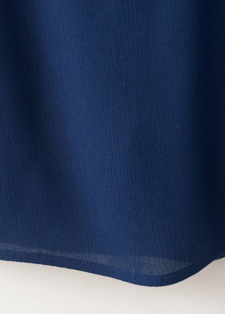 Short halter-neck dress — Navy