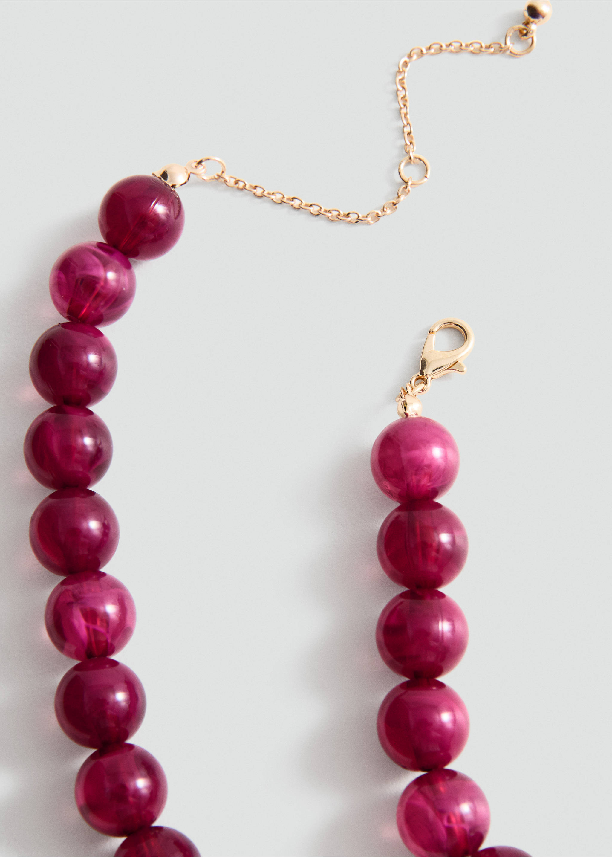 Collier boules - Plan moyen, Violet. Ref: 37011425-00.