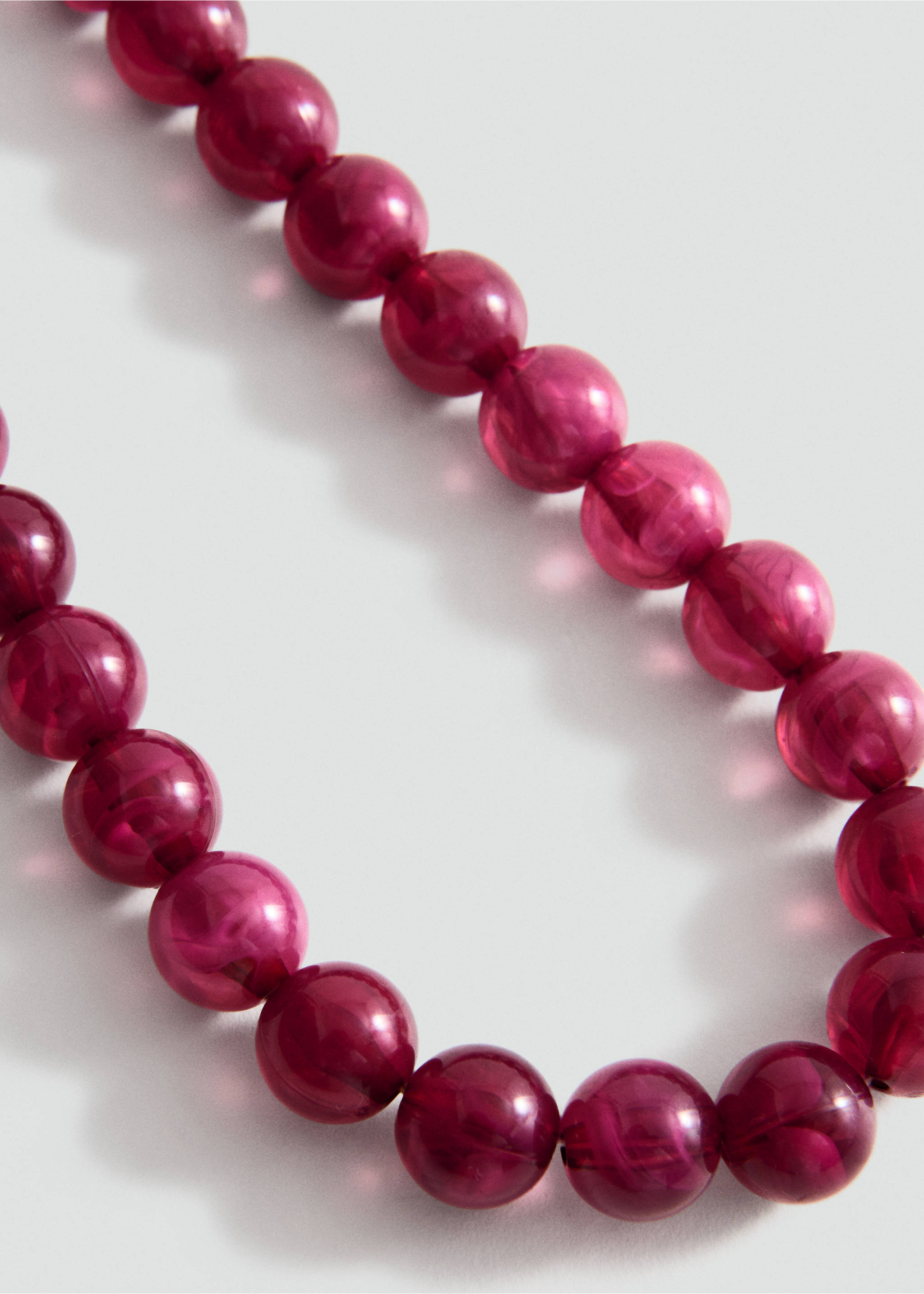 Collier boules - Détail de l'article 1, Violet. Ref: 37011425-00.