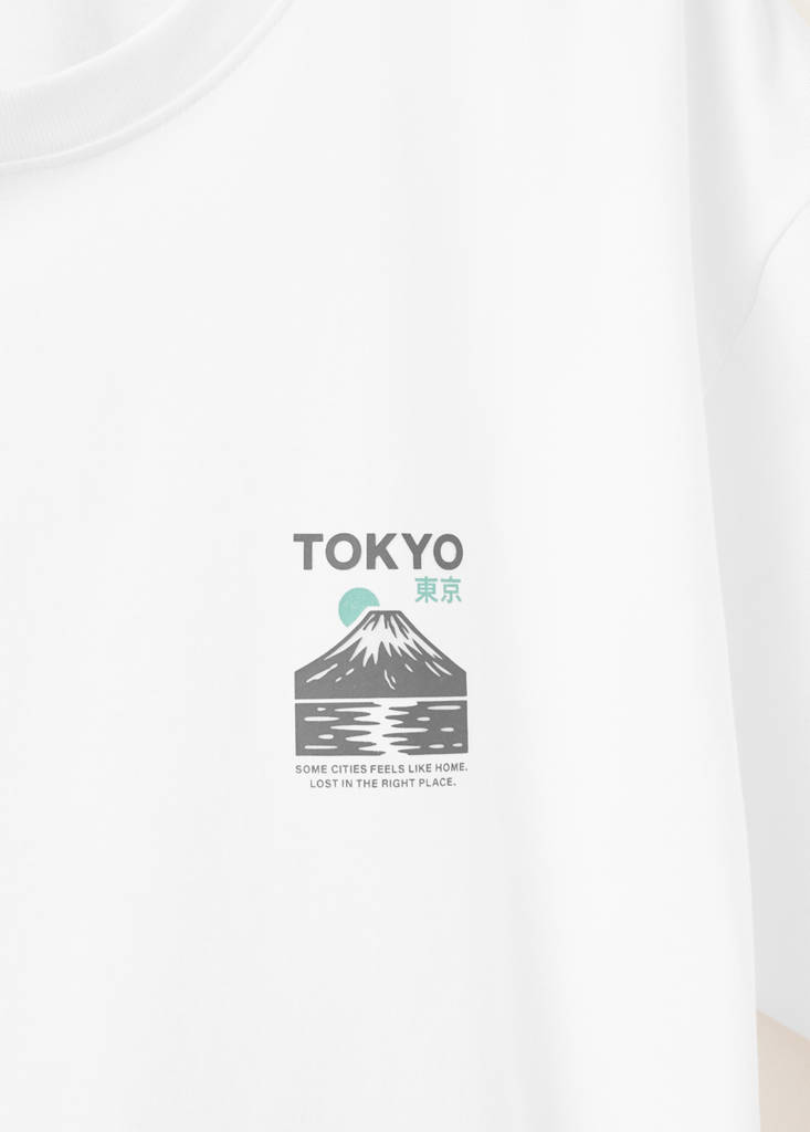 Printed cotton-blend t-shirt — Off White