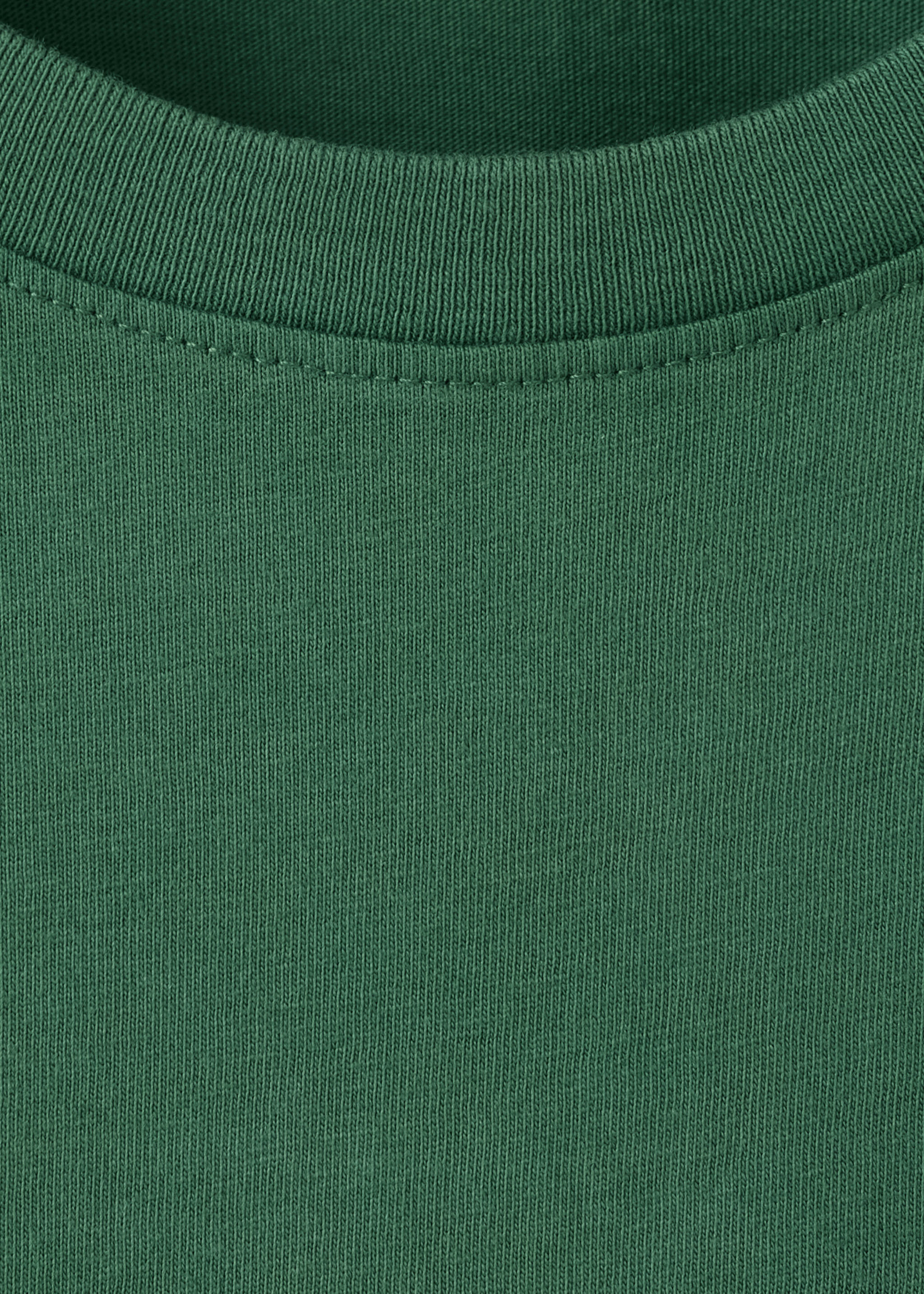Cotton T-shirt with printed text - Details of the article 8