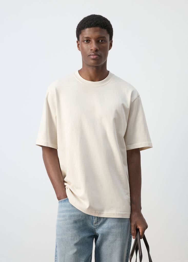Relaxed fit T-shirt 260gsm — Ecru