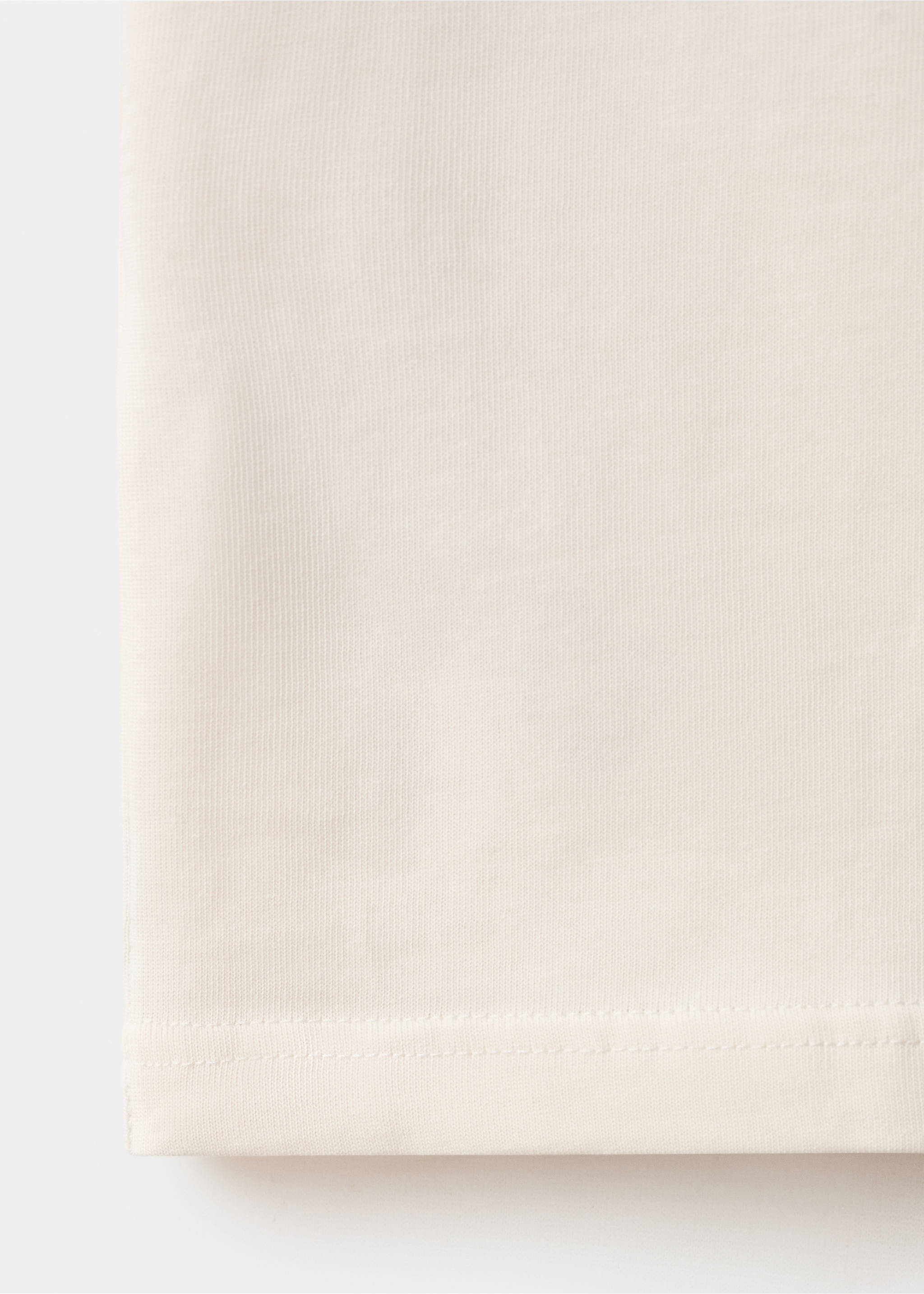 T-shirt coton relaxed-fit - Détail de l'article 0, Écru. Ref: 37011431-00.