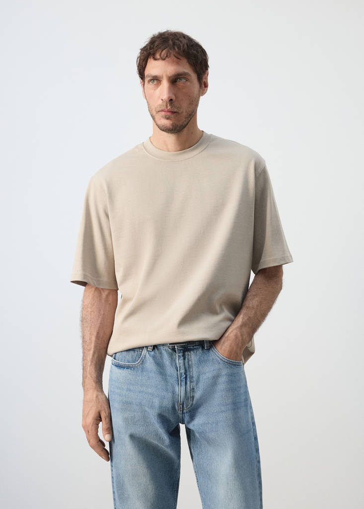 Relaxed fit T-shirt 260gsm — Sand