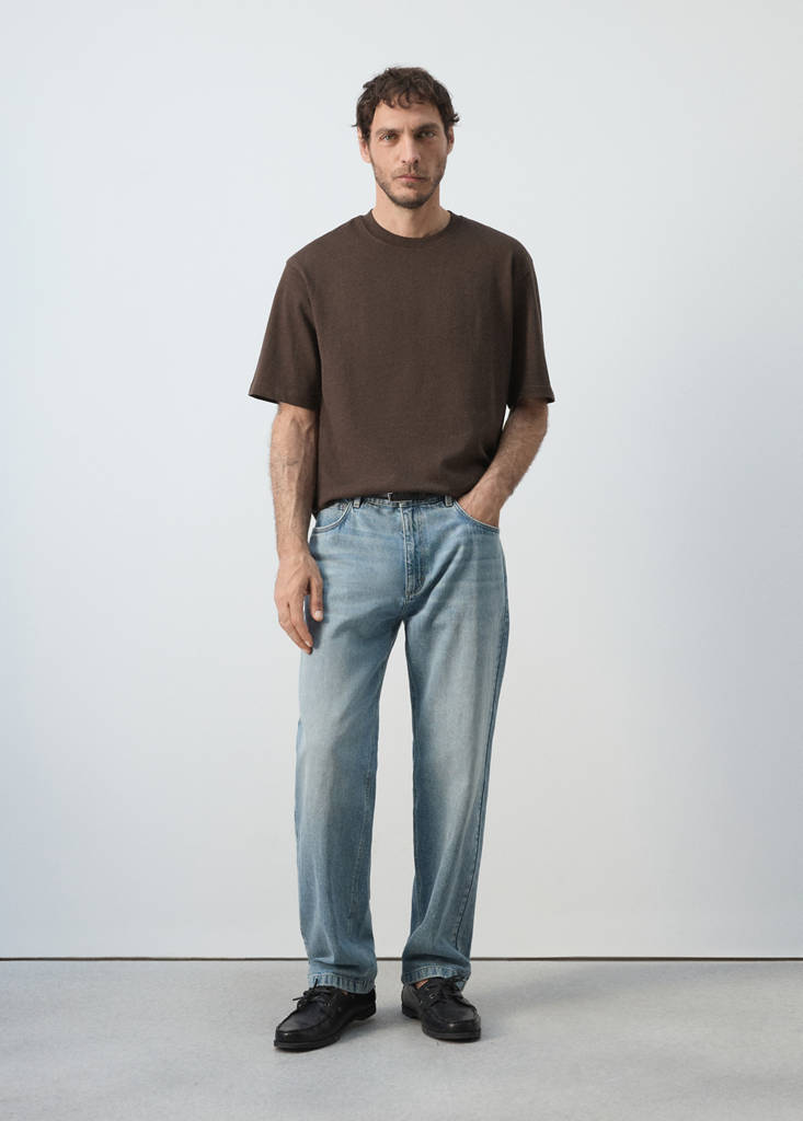 Relaxed fit T-shirt 260gsm — Brown