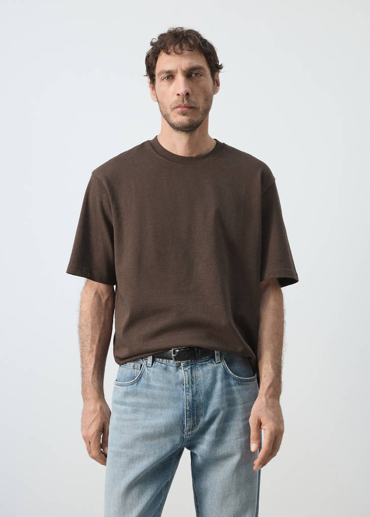 Relaxed fit T-shirt 260gsm — Brown