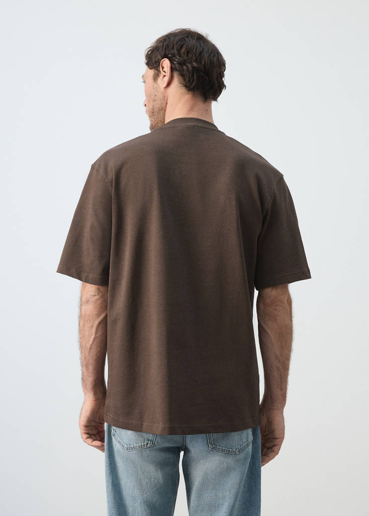 Relaxed fit T-shirt 260gsm — Brown