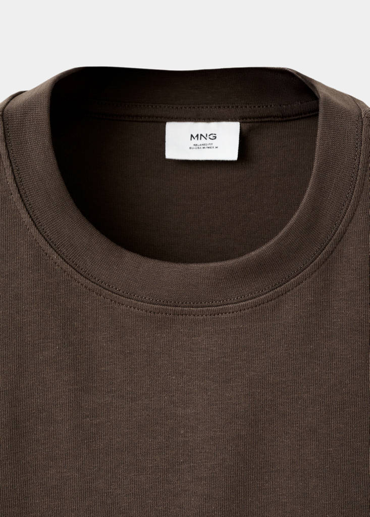 Relaxed fit T-shirt 260gsm — Brown