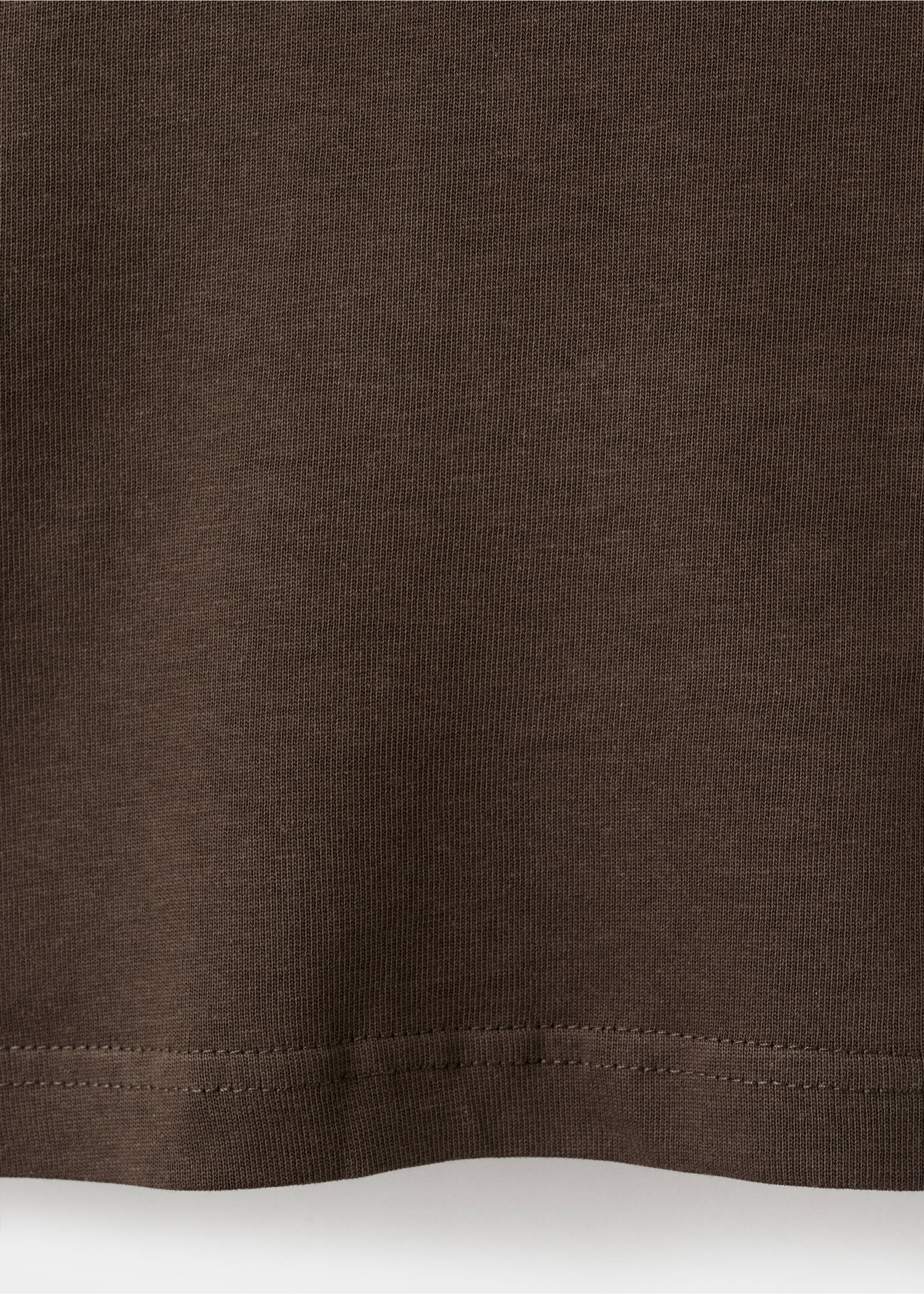 T-shirt coton relaxed-fit - Détail de l'article 0, Marron. Ref: 37011431-00.