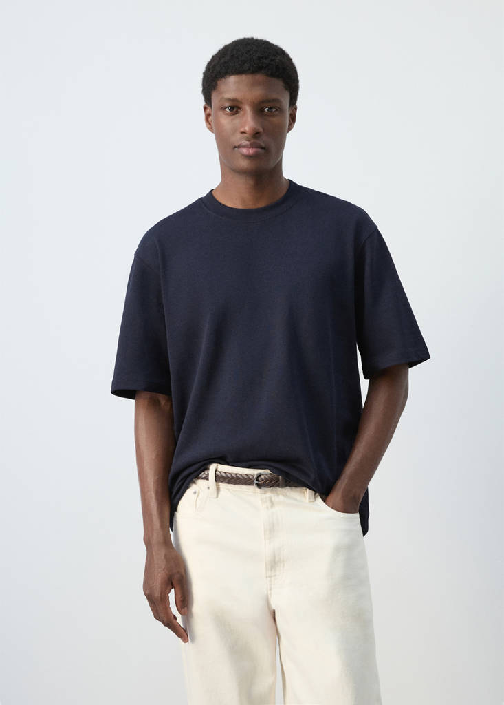 Relaxed fit T-shirt 260gsm — Navy