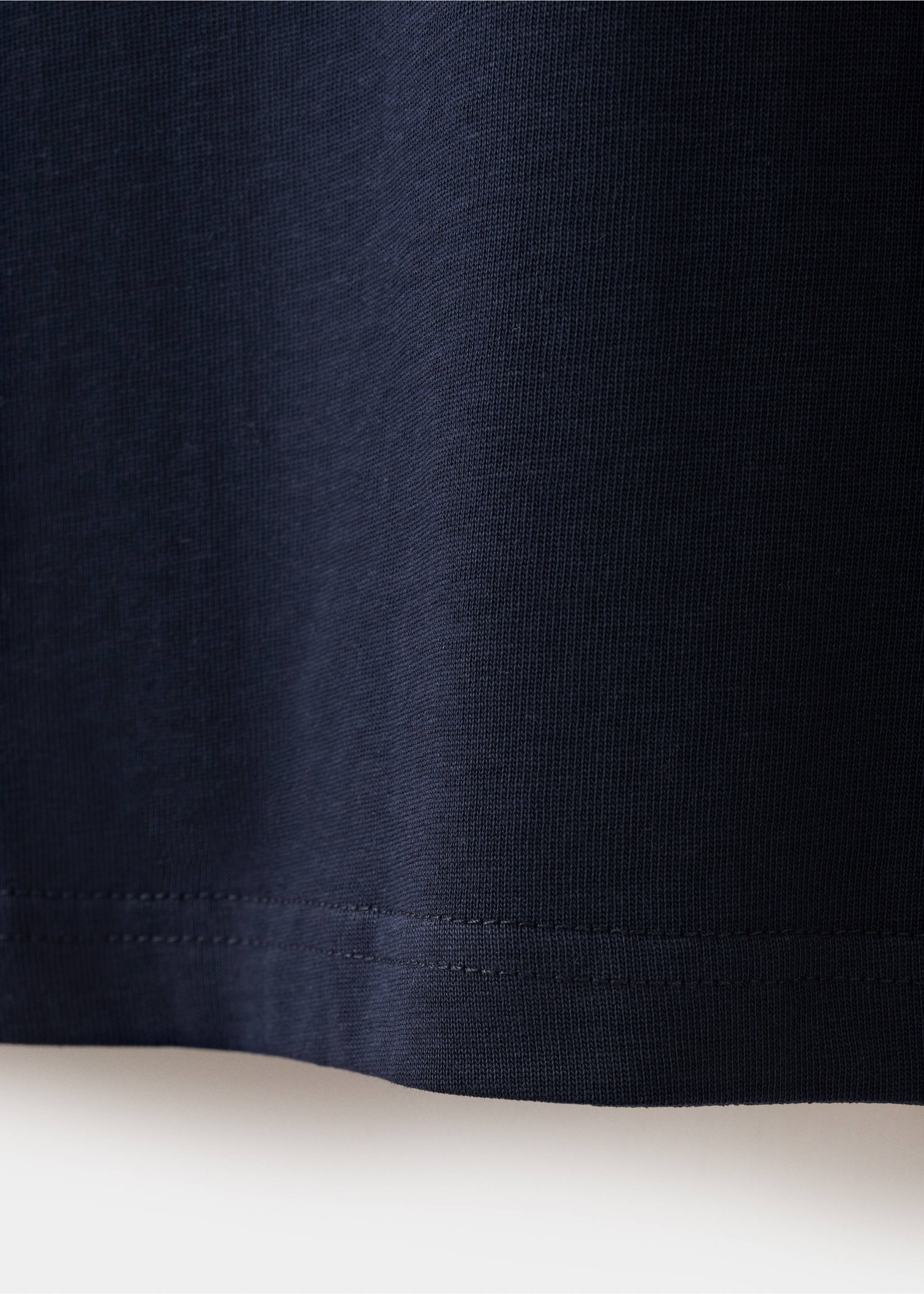 T-shirt coton relaxed-fit - Détail de l'article 0, Bleu marine. Ref: 37011431-00.