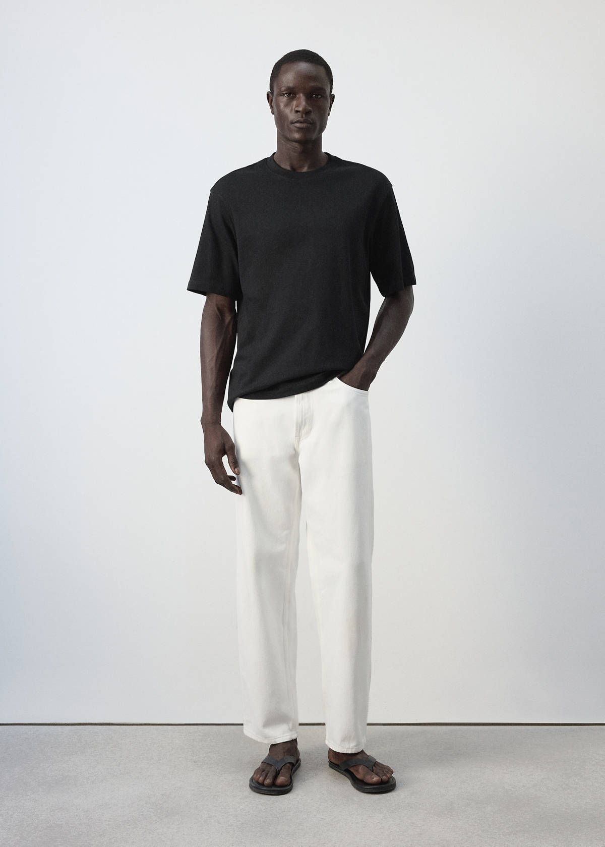 Relaxed fit T-shirt 260gsm — Black