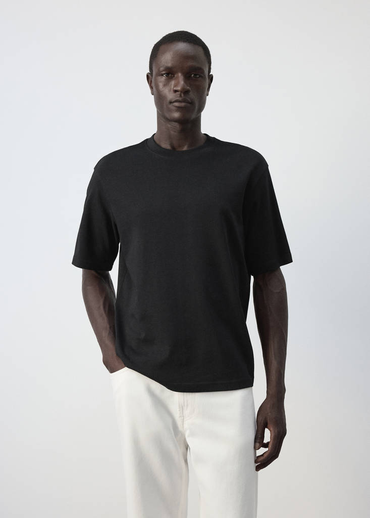 Relaxed fit T-shirt 260gsm — Black