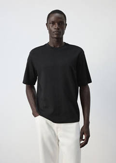 Relaxed fit T-shirt 260gsm — Black 1