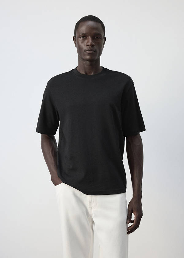 Relaxed fit T-shirt 260gsm — Black