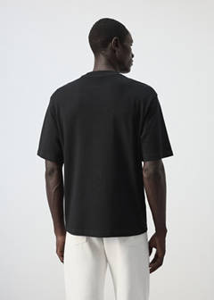 Relaxed fit T-shirt 260gsm — Black 3