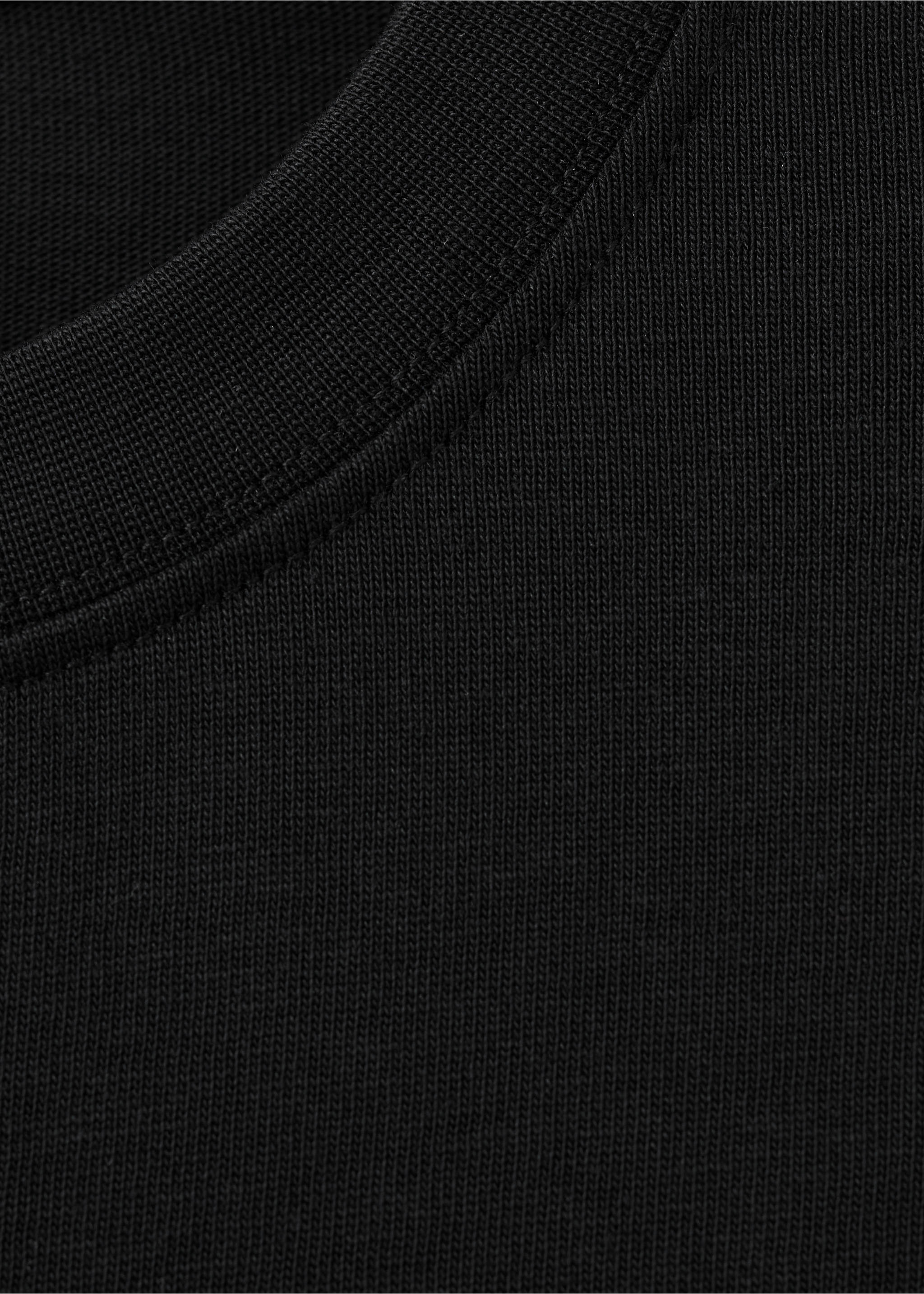 T-shirt coton relaxed-fit - Détail de l'article 8, Noir. Ref: 37011431-00.