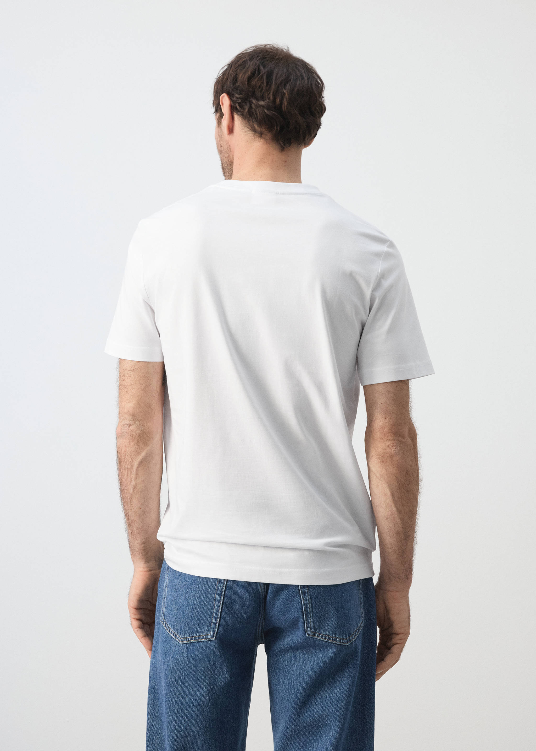 Camiseta slim fit 100% algodón - Reverso del artículo