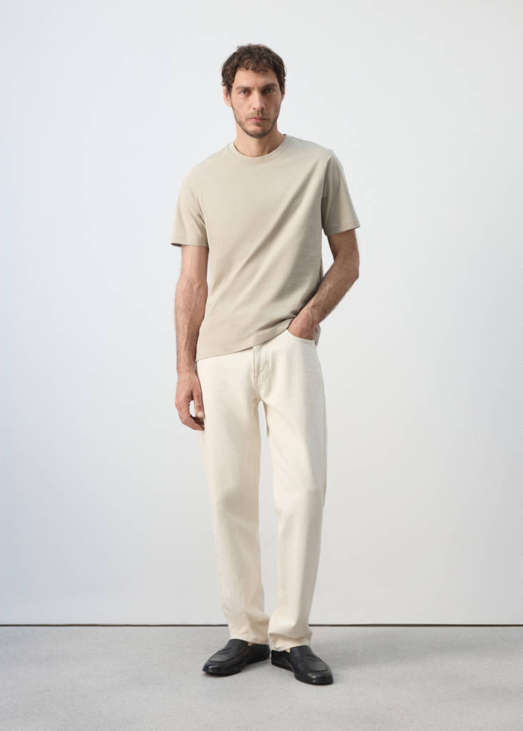 Slim fit T-shirt 180gsm — Sand