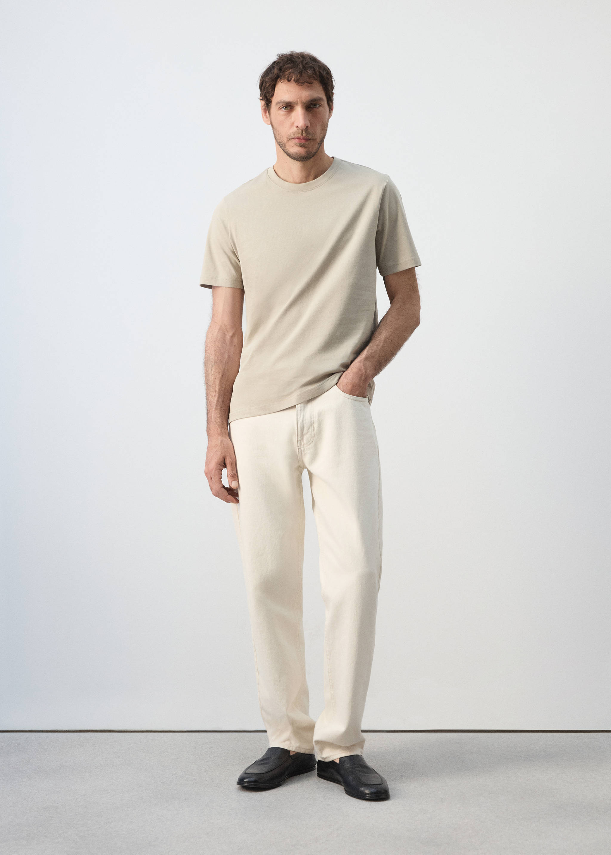Camiseta slim fit 100% algodón - Plano general